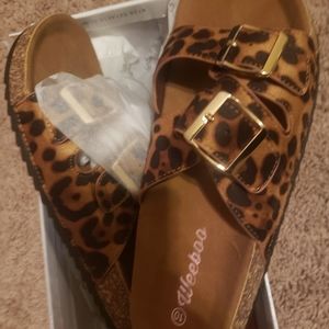 Leopard Sandals